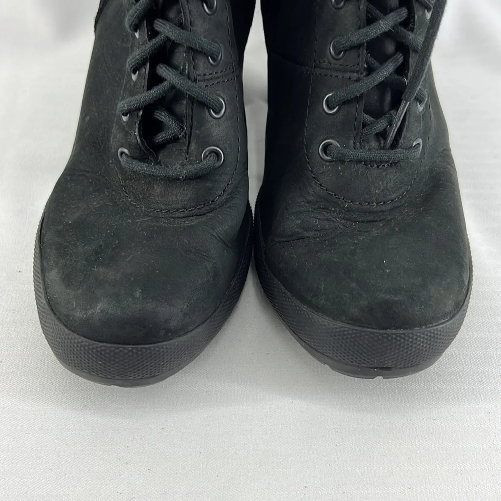 Timberland Camdale Chunky Field Boots Black Leather Lace Up